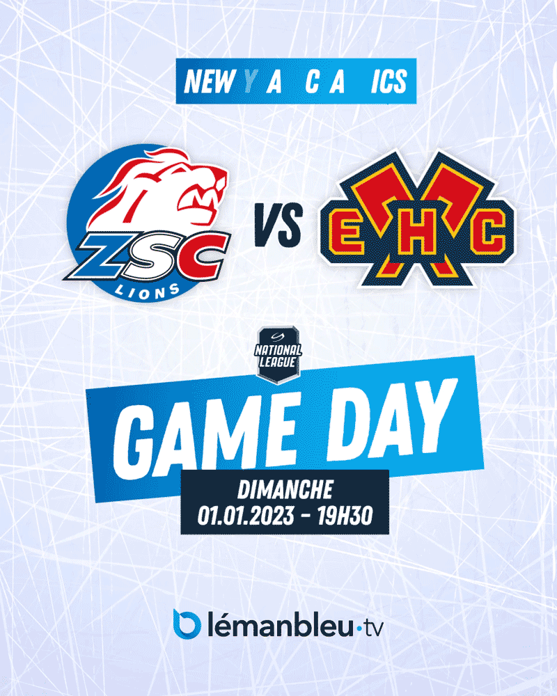 Animations ZSC Lions VS EHC Biel-Bienne | National League & Léman Bleu | Parenti Design